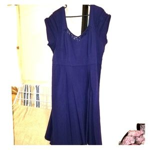 Plus size navy dress